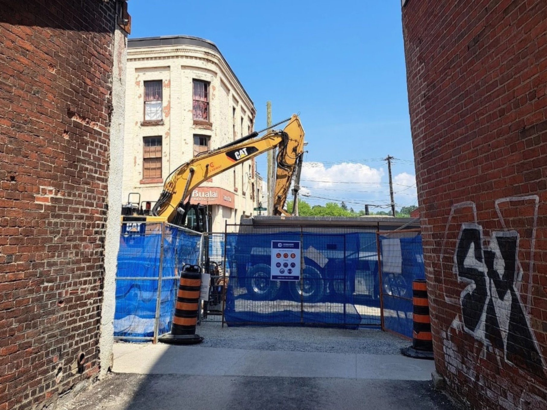 people standing in a row